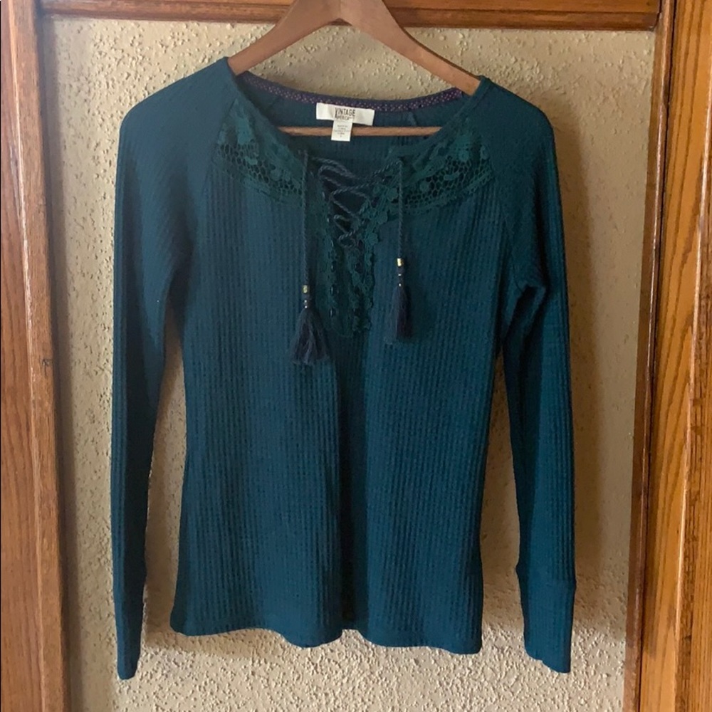 Waffle Knit Top